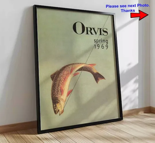 Discover Orvis Spring 1969 Fishing Vintage Poster, Fishing Lover Poster