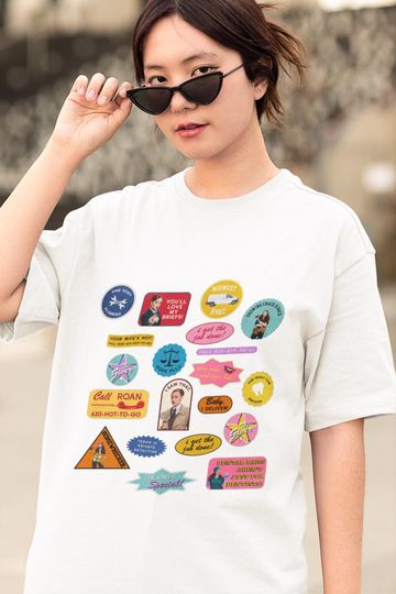 Discover Chappell The Giver Retro Sticker Design Shirt, LGBTQ+ Owned Midwest Princess Pink Pony Club