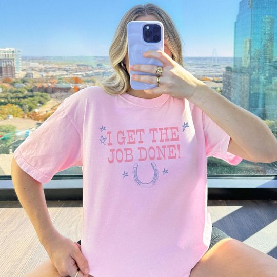 Discover I Get The Job Done Shirt, Roan The Giver Tee, Pink Pony Girl Shirt