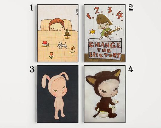 Discover Yoshitomo-Nara Poster, Home Decor Gifts