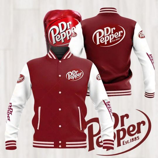 Discover Dr Pepper Baseball Jacket, Dr Pepper Est 1885 Shirt, Vintage Soda Shirt, Drink Baseball Jacket