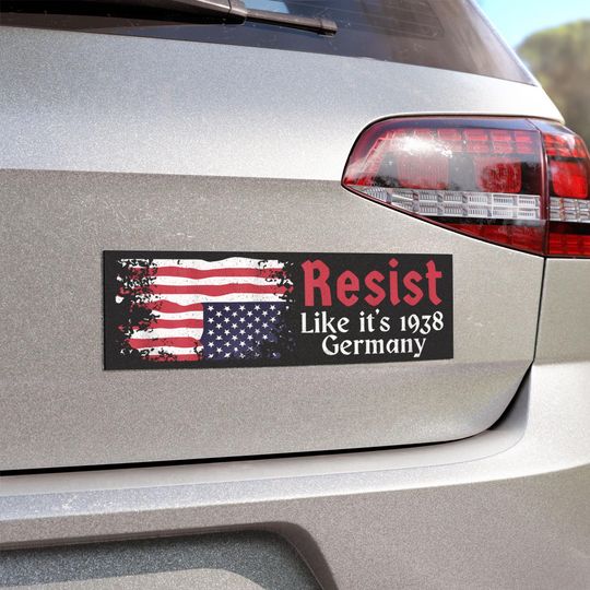 Discover Upside Down Flag,Resist Car Magnet