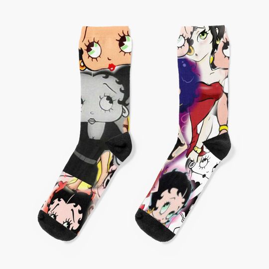 Discover Betty boop collage 4 Socks