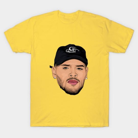 Discover cartoon head chris brown - Musician - T-Shirt