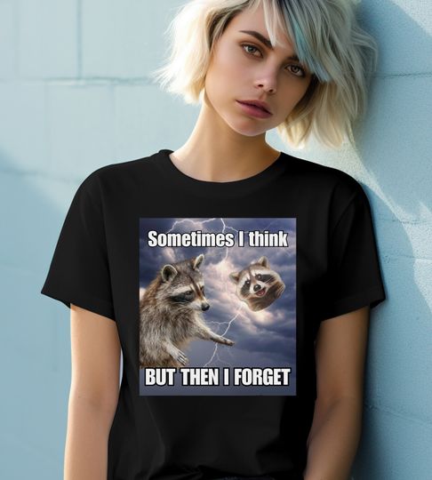 Discover Raccoon Shirt, Funny gen z Shirt