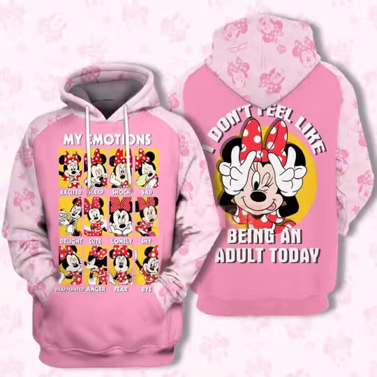 Discover Disneyyy Minniee Mouse 3D Hoodie, Gifts for Friends