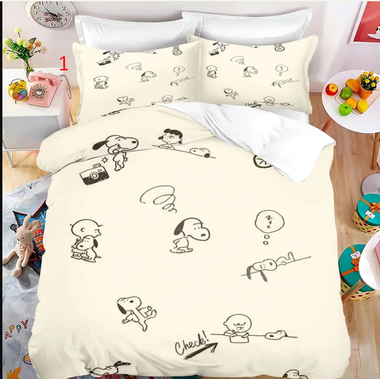 Discover Duvet cover set Snoopy duvet cover pillowcase, home bedding set