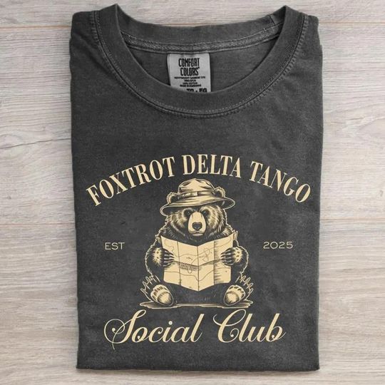 Discover Foxtrot Delta Tango Soociial Clubb Comfort Colors Shirt