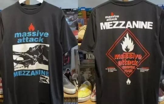 Discover MASSIVE ATTACK MEZZANINE European Tour T Shirt