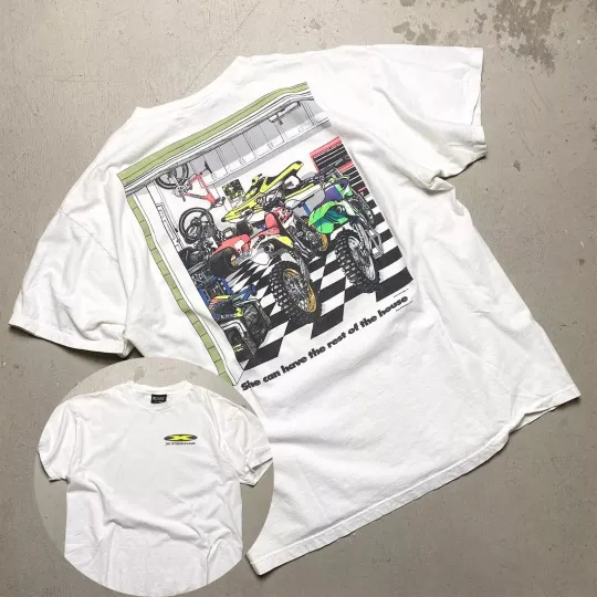Discover Vintage 1997 Xtreme Racing Motocross T-shirt