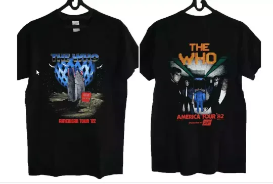Discover Vintage 1982 The Who - American Concert Tour Rare T-Shirt
