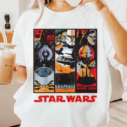 Discover Maul Trooper Anakin Retro T-Shirt, Starwars Episode III Revenge of The Sith Tee