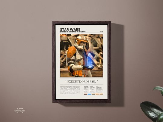 Discover Starr Warss Revenge of the Sith Poster, Movie Poster