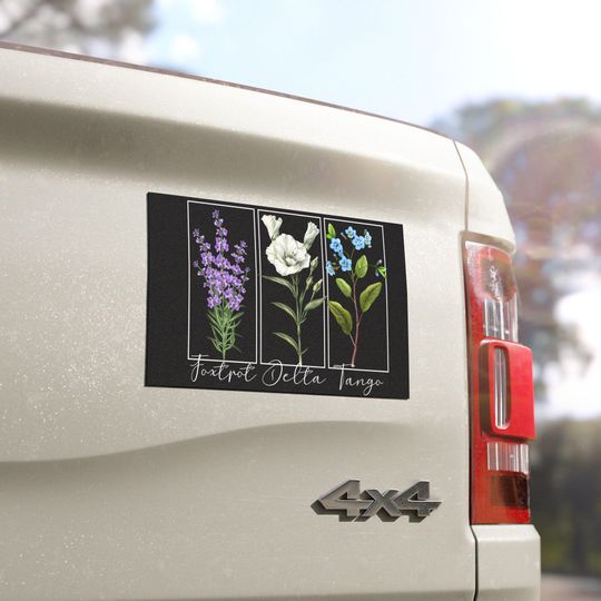 Discover Foxtrot Delta Tango Anti Trump Subtle Car Magnet
