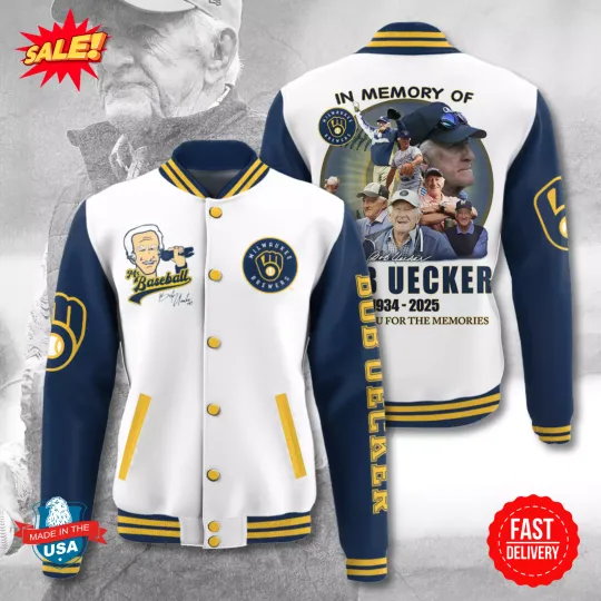 Discover Bob Uecker 1934 - 2025  Baseball Jacket