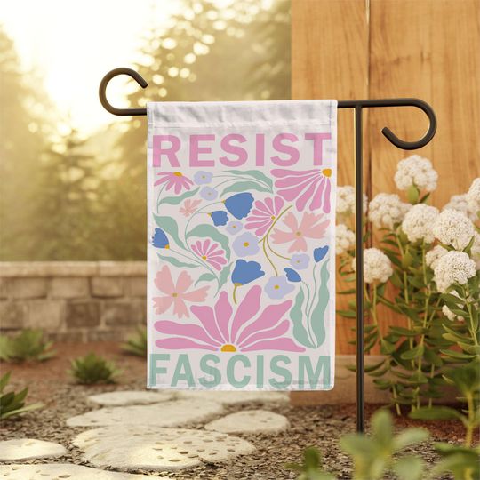 Discover Subtle Anti Trump Garden Flag, Liberal Values Garden Flag