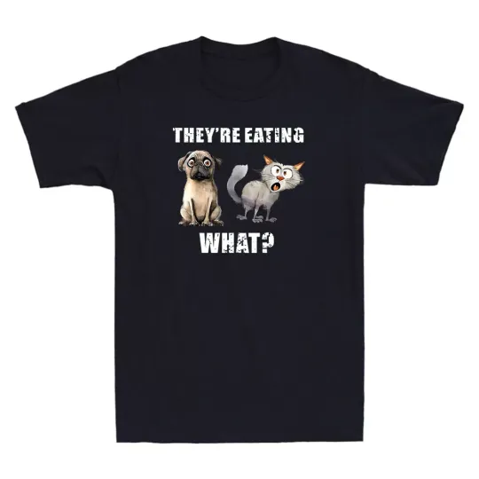 Discover They're Eating The Dogs They're Eating The Cats Funny Quote Retro Men's T-Shirt