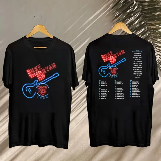 Discover Luke Bryan Country Song Came On Tour 2025 Shirt  Luke Bryan 2025 Concert