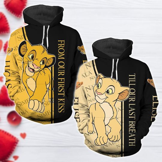 Discover Disneyyy Simbaa And Nala Couple Hoodie, Simbaa And Nala Movie Matching Couple Hoodie