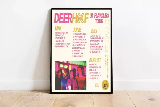 Discover Deerhoof 31 Flavours Tour 2025 poster