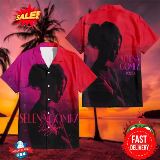 Discover Selena Gomez For You Album Since 2014 Cover 2025 Summer Hawaiian Shirt