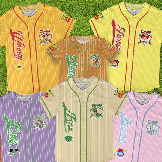 Discover Custom Coquette Bow toy stories Baseball Jersey, toy stories Characters Jersey Shirt