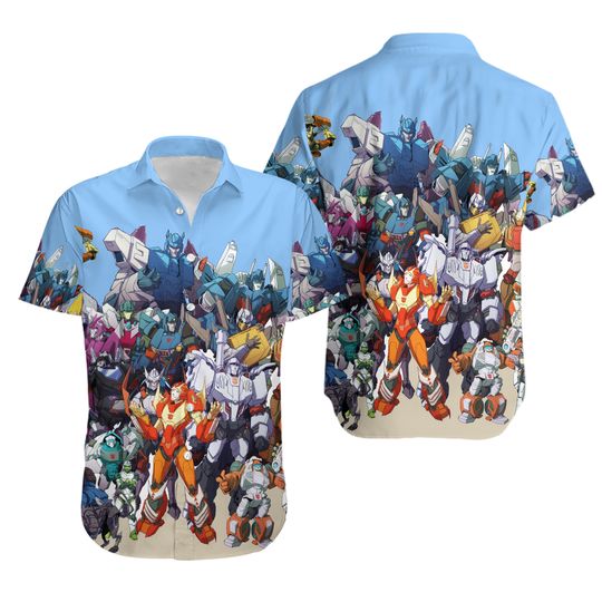 Discover Super Slassic Transformers Robots Hawaiian Shirt