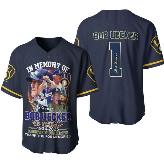 Discover HOT jersey 3d Bob Uecker baseball jersey HOT jersey 3d gift