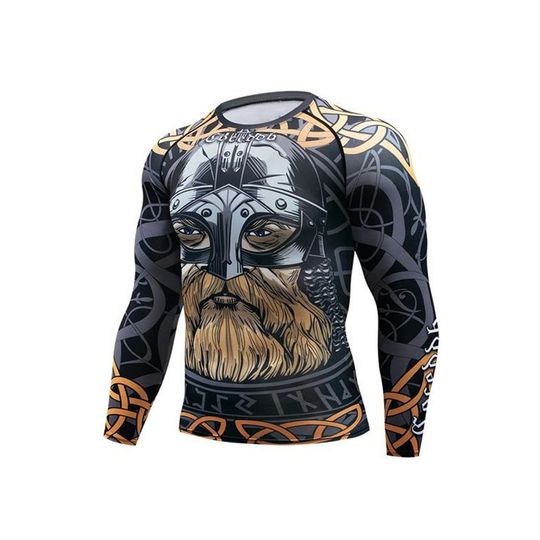 Discover Viking Joggers Sets Men Running Sets Compression Sports Suits Tights Clothes Gym Fitness Sportswear