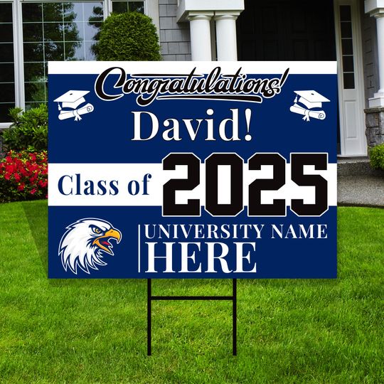 Discover Personalized College Graduation Yard Sign 2025