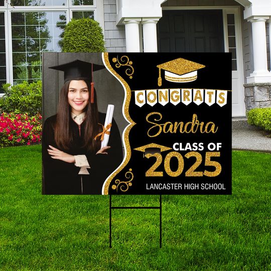 Discover Personalized Graduation Yard Sign with Photo