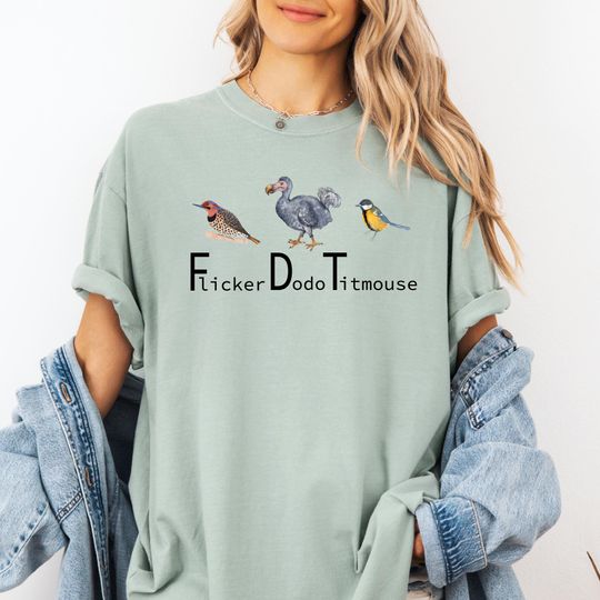 Discover Anti Trump Comfort Colors Shirt, Subtle FDT Bird Tee, Political Statement Tee