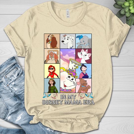 Discover Vintage In My Disneyyy Mama Era Shirt, Disneyyy Mom Era Shirt, Gift For Mom Mother's Day