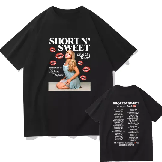 Discover Sabrina Carpenter Short n' Sweet Album 2025 T-shirt, Graphic Shirt, Gift for Fan