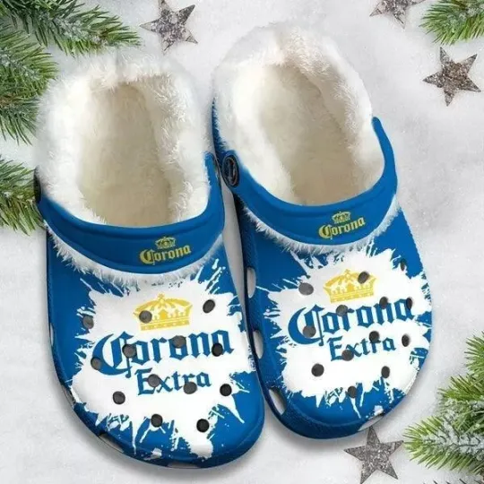 Discover Island Blue Tie Dye Fleece Clogs