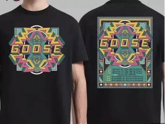 Discover Goose Band Winter Tour 2025 Tour Dates List T-Shirt