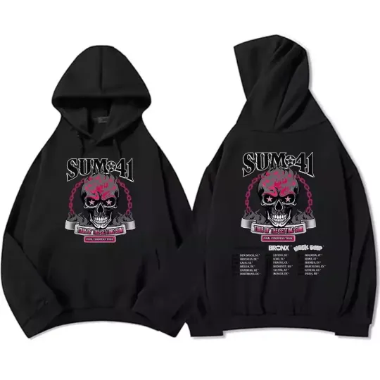 Discover Sum 41 The Final Tour 2025 Hoodie For Fans Double Sided