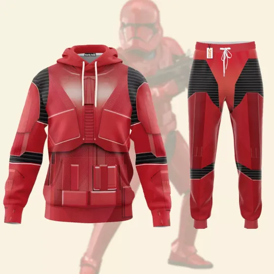 Discover Starr Warss Sith Trooper Costume Hoodie and Jogger Set