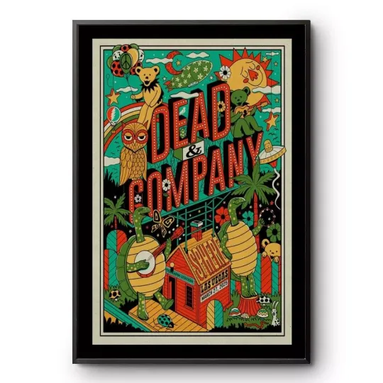 Discover Dead & Company Sphere Las Vegas, NV Mar 27 2025 Tour Poster