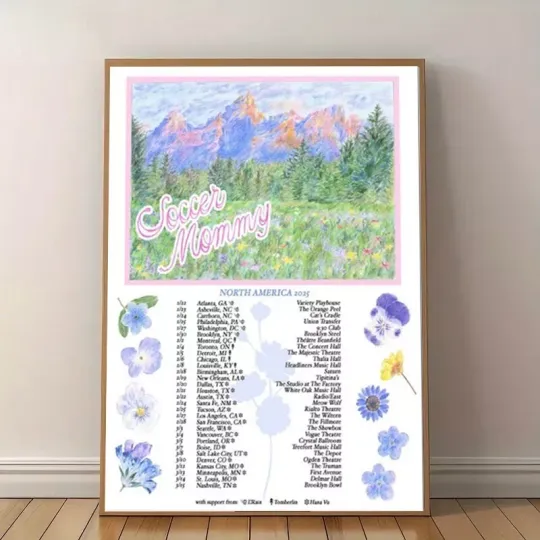 Discover Soccer Mommy North America Tour 2025 Poster