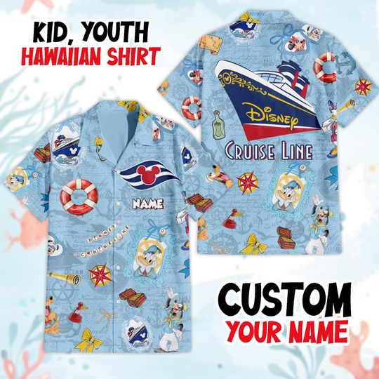 Discover Custom Mickeyy Cruise Hawaiians, Disneyyy Friends Hawaiian Shirt