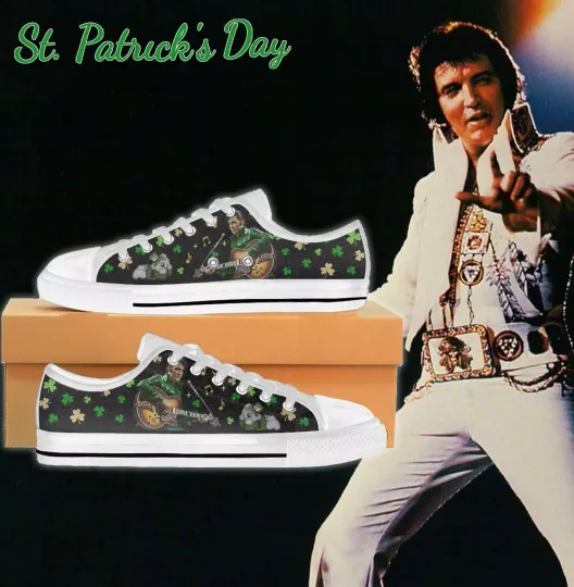 Discover Elvis Presley Shoes, Elvis Patrick Day Shoes, Elvis Shoes, Women Low Top