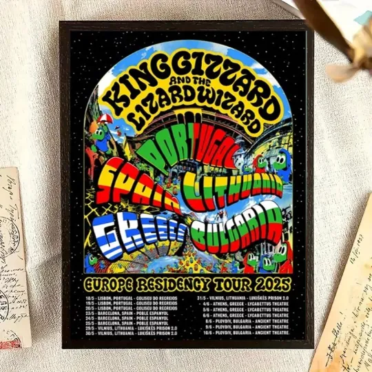 Discover King Gizzard & The Lizard Wizard Europe Residency Tour 2025 Poster