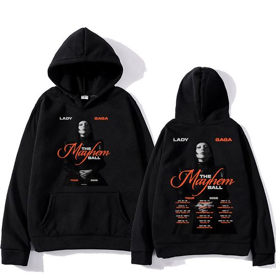 Discover Ld ga The Mayhem Ball Tour 2025 Double Sided Hoodies, Tour Merch