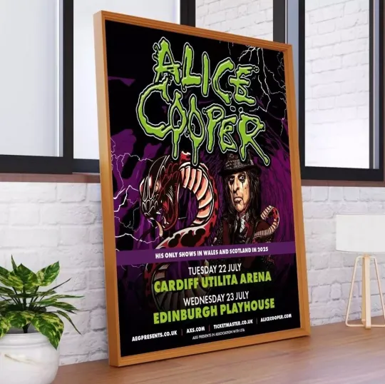 Discover Alice Cooper UK Tour 2025 Poster
