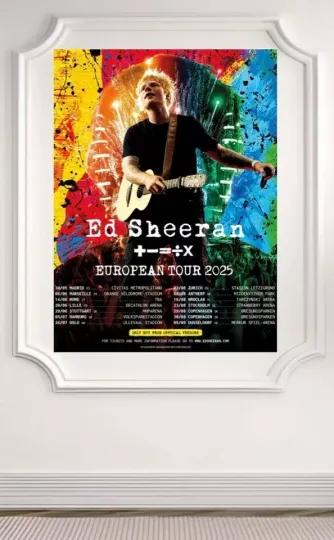 Discover Ed Shee European Tour Poster Date 2025