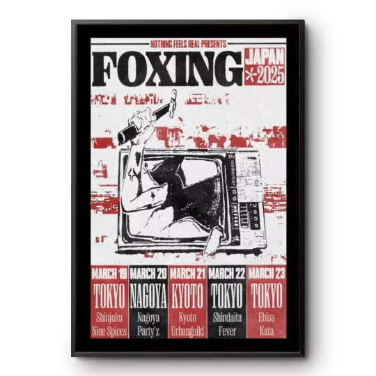 Discover Foxing Japan Tour 2025 Poster Print For Fans