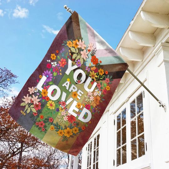 Discover You Are Loved Pride Flag, LGBTQ Support Rainbow Flag