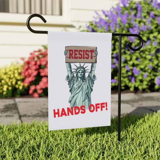 Discover Hands Off Yard Flag, Anti Trump Anti Garden Flag, Anti Maga FDT DOGE Flag
