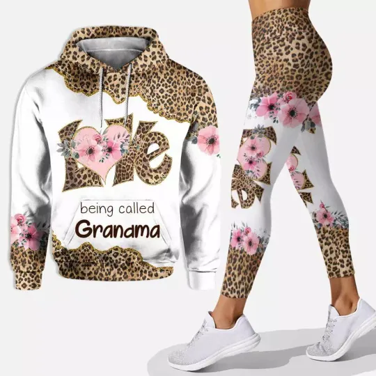 Discover Love Being Called Grandma - Personalized Mother's Day Hoodie And Leggings Set